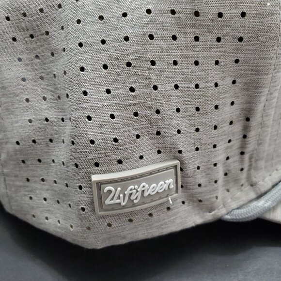 NEW 24 Fifteen The Alpha Grey Hat Ball Cap 6 Panel Snap Back Joshua 24:15 Jesus - Picture 9 of 11